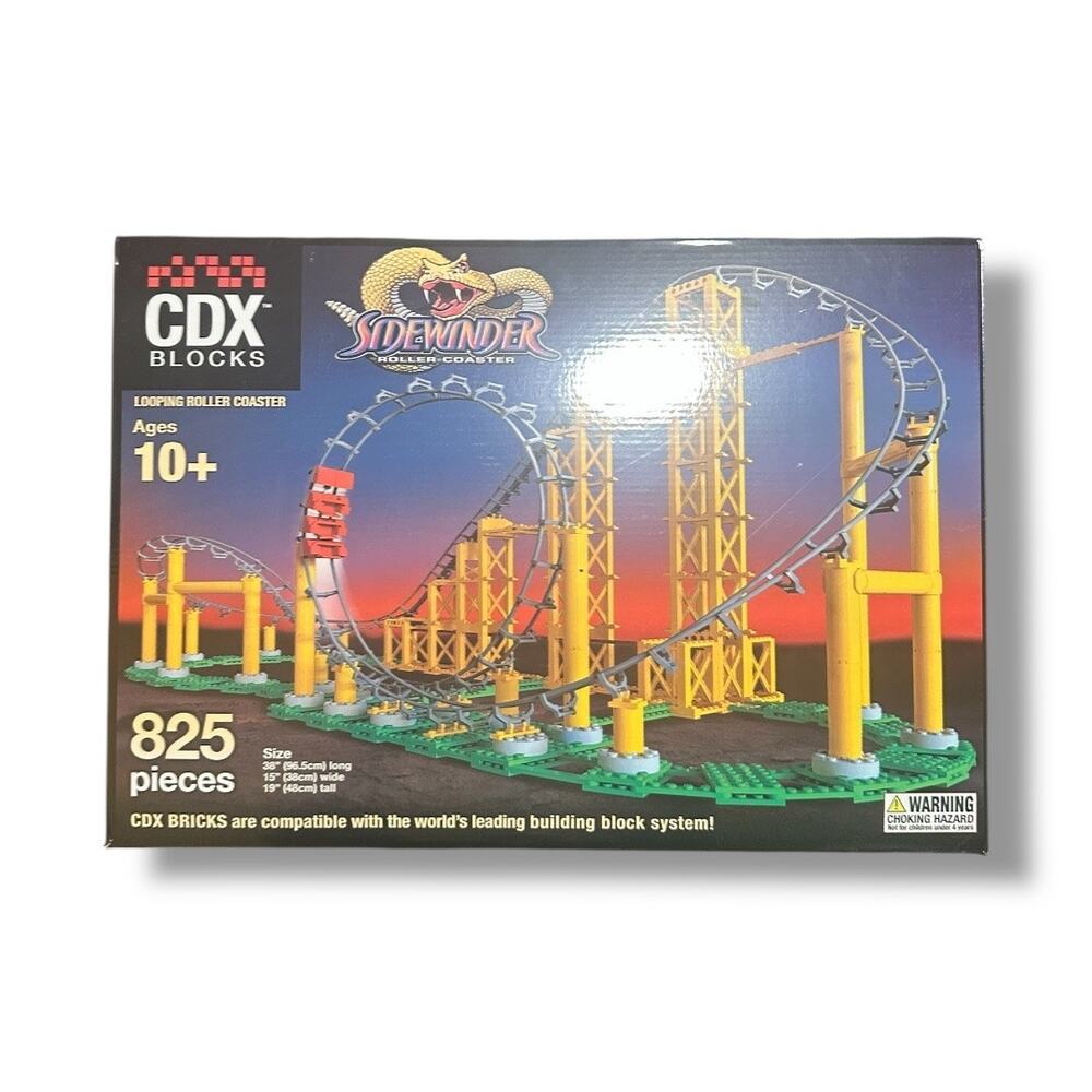 2017 Coaster Dynamix CDX Blocks Sidewinder Looping Roller Coaster